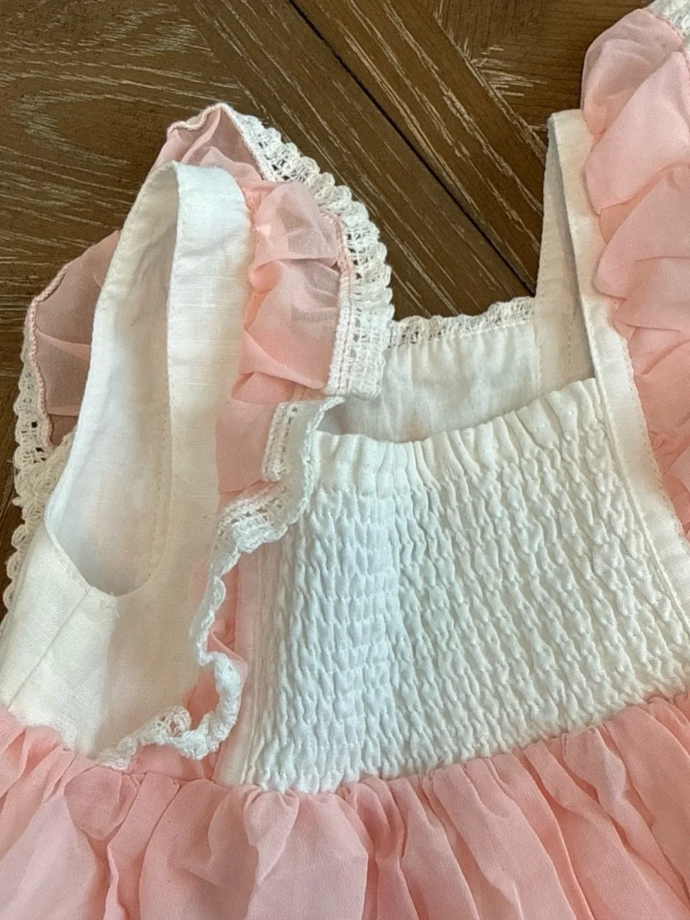 Janny BB design smocked embroidered toddler dress